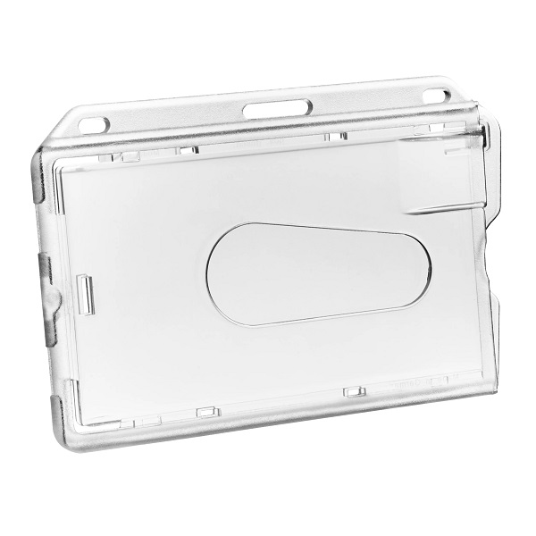 Bilde av Card holder / carrying case rigid plastic lock crystal clear / transparent (horizontal / landscape). 60270126 (DE,SE,NO,FI,RO,PL)